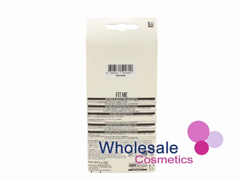6 x Maybelline Fit Me Matte & Poreless Liquid Foundation - 102